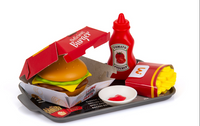 Ensemble de Jeu Fast Food - 71 Pièces - Mode Bébé Claye