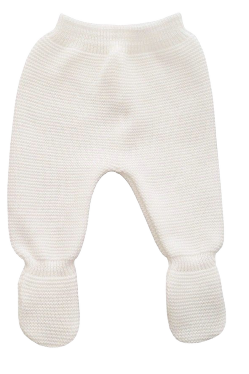 Ensemble de Naissance (0-3 mois) Mixte Unisexe Bébé - 3 Pièces en Tricot Maille Blanche - Mode Bébé Claye