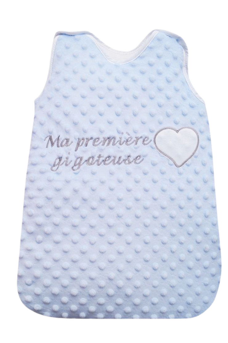 Gigoteuse Bébé Prématuré à Naissance - 50 cm - Fourrure Bleu - Mode Bébé Claye