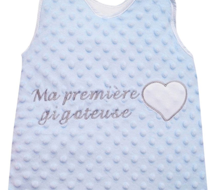 Gigoteuse Bébé Prématuré à Naissance - 50 cm - Fourrure Bleu - Mode Bébé Claye