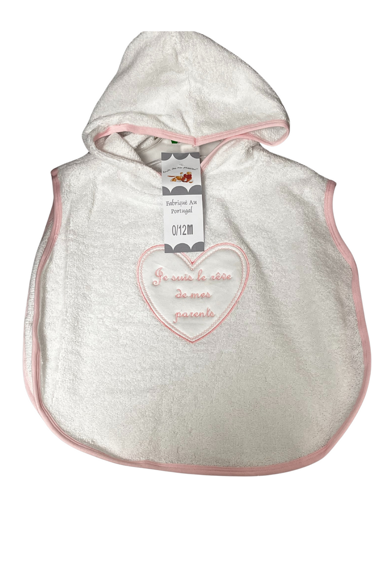 Poncho de Bain Bébé - Je suis le Rêve de Mes Parents - Mode Bébé Claye