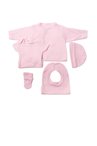 Trousseau de Naissance en Coton - Ensemble 5 Pièces - 0/3 Mois - Mode Bébé Claye
