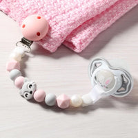 Attache sucette Rose - Mode Bébé Claye