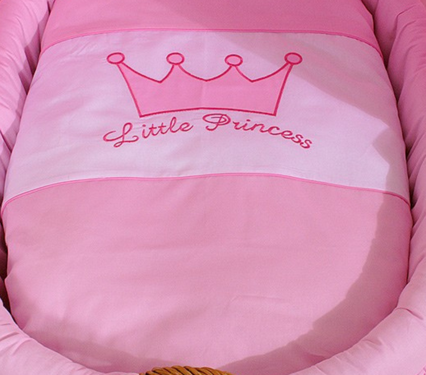 Berceau en Osier avec Capuche - Little Princess Rose - Mode Bébé Claye