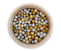 Piscine sèche à volants avec boules 200 pcs. - beige - Mode Bébé Claye