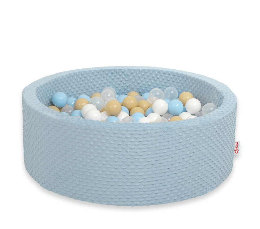 Piscine sèche à volants avec boules 200 pcs. -bleu - Mode Bébé Claye