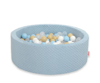 Piscine sèche à volants avec boules 200 pcs. -bleu - Mode Bébé Claye