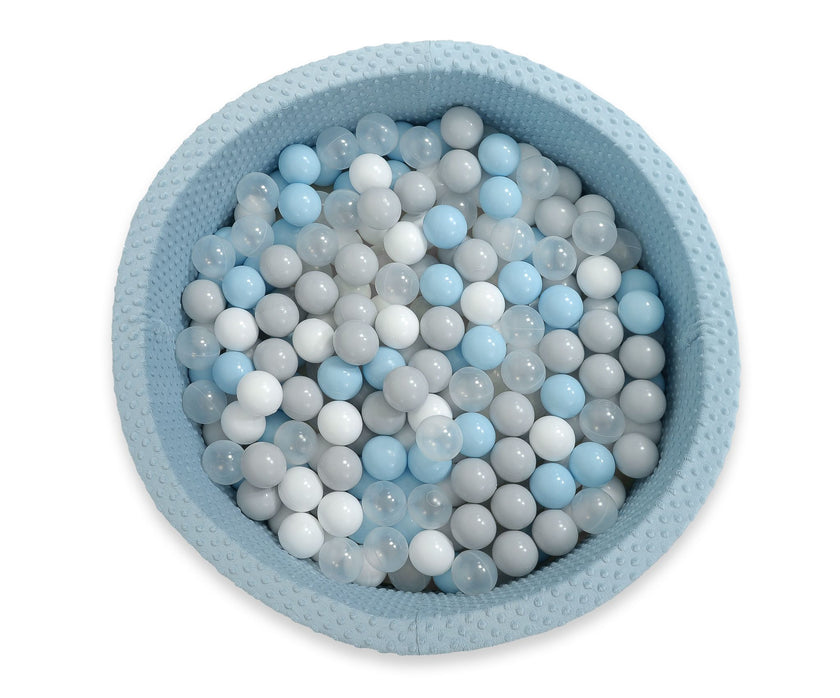 Piscine sèche à volants avec boules 200 pcs. -bleu - Mode Bébé Claye