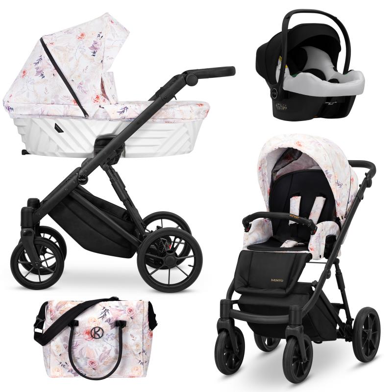Poussette Trio IVENTO Delicate Flowers - Mode Bébé Claye