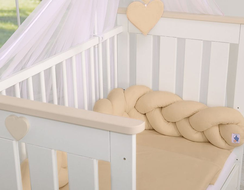 Tour de lit Tressé - Beige - Mode Bébé Claye