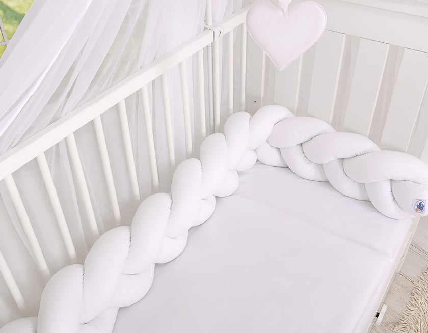 Tour de lit Tressé - blanc - Mode Bébé Claye