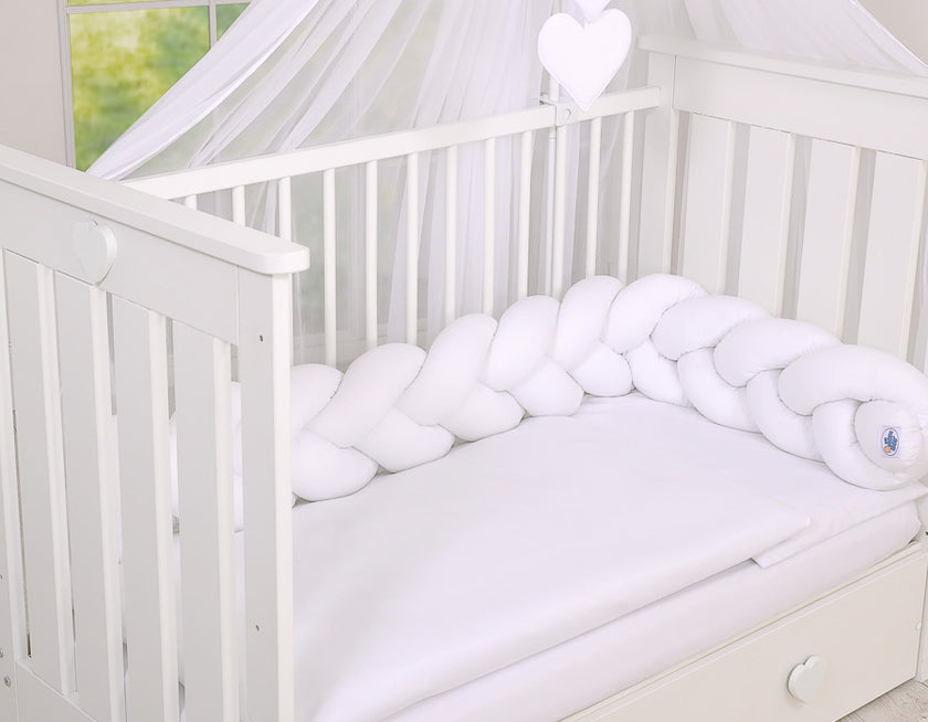 Tour de lit Tressé - blanc - Mode Bébé Claye