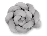 Tour de lit Tressé en pluche - gris - Mode Bébé Claye