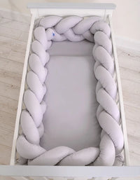 Tour de lit Tressé Gris 360 cm - Mode Bébé Claye