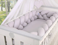 Tour de lit Tressé Gris 360 cm - Mode Bébé Claye