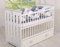 Tour de lit Tressé Gris - Blanc  360 cm - Mode Bébé Claye