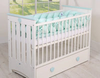 Tour de lit Tressé menthe 360 cm - Mode Bébé Claye