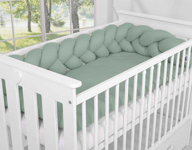 Tour de lit Tressé -vert - Mode Bébé Claye