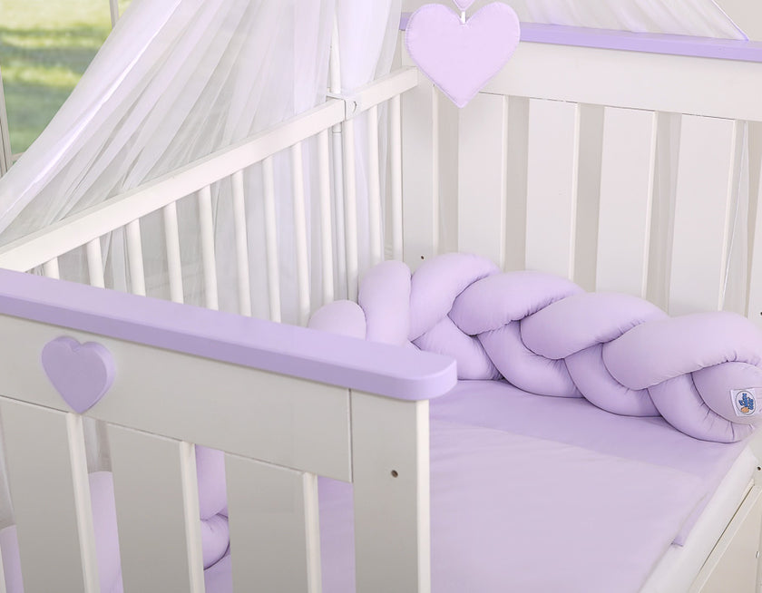 Tour de lit Tressé - violet - Mode Bébé Claye