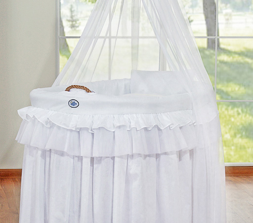 Berceau Crib avec baldaquin  Petit Prince - Princesse blanc - Mode Bébé Claye