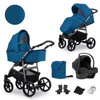 Poussette Trio MATA Bleu - Mode Bébé Claye