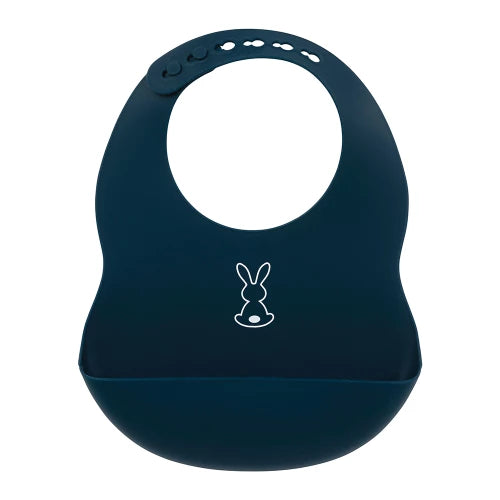 Bavoir silicone bleu marine - Mode Bébé Claye