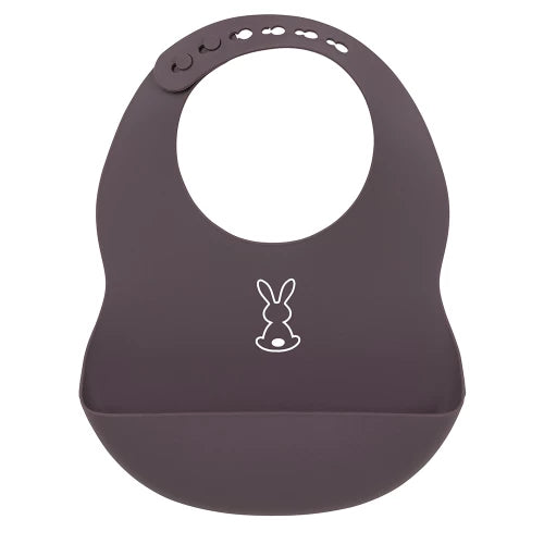 Bavoir silicone Lapidou Violet - Mode Bébé Claye