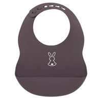 Bavoir silicone Lapidou Violet - Mode Bébé Claye