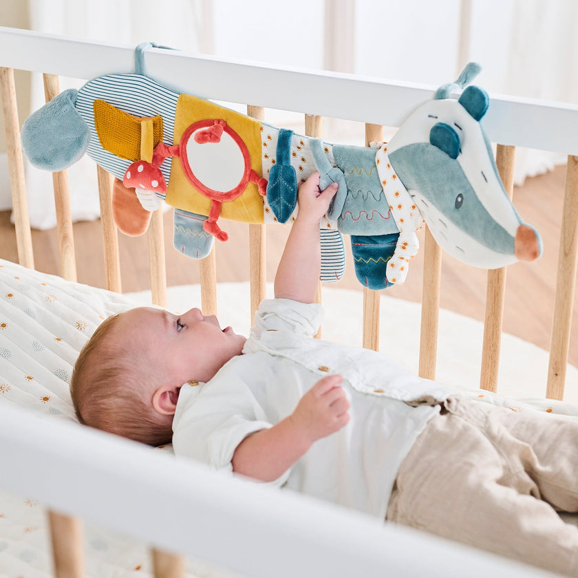 Doudou d'Activité  Bleu Poussiéreux Felix & Leo - Mode Bébé Claye