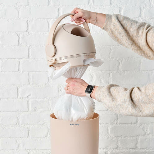 DROPY Poubelle a Couche Taupe - Mode Bébé Claye