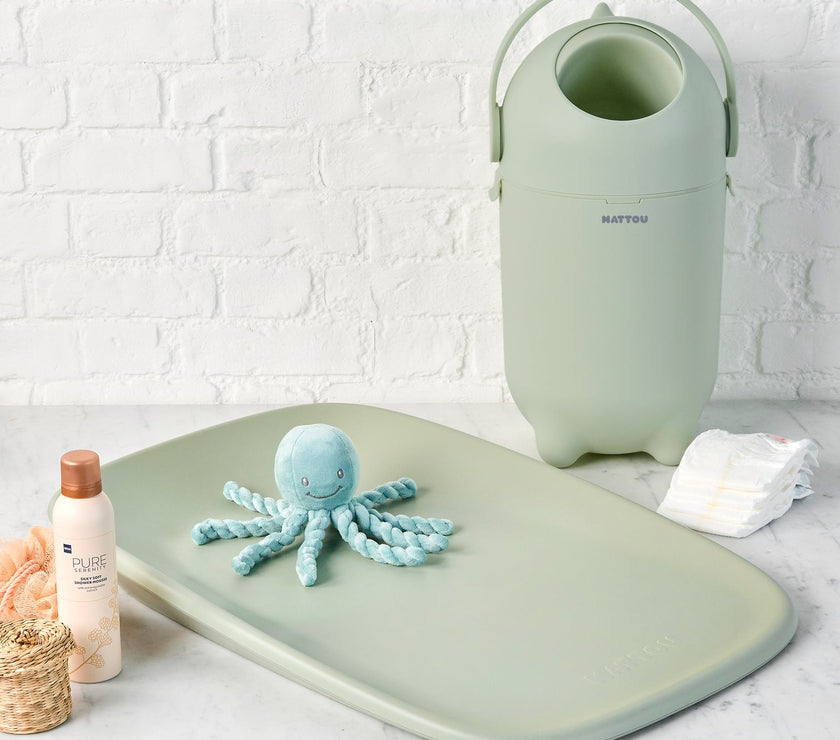 DROPY Poubelle a Couche Vert - Mode Bébé Claye