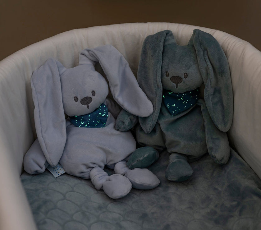 Peluche Lapin LAPIDOU Bleu pastel 36cm - Mode Bébé Claye