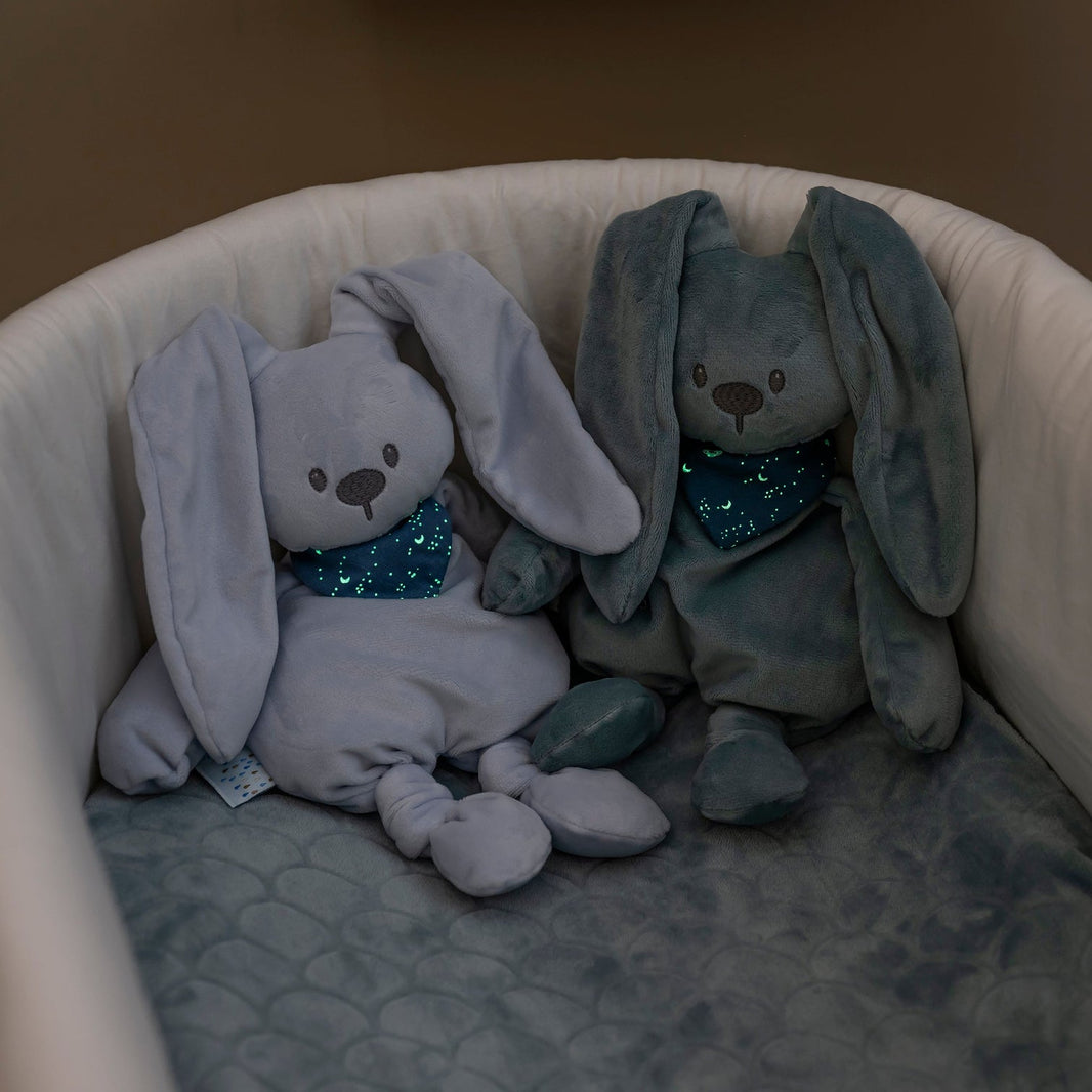 Peluche Lapin LAPIDOU Bleu pastel 36cm - Mode Bébé Claye