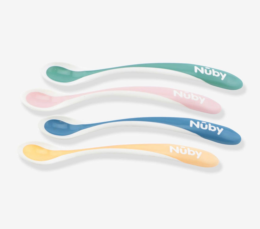 CUILLERES THERMOSEBSIBLES BREVETES A BORD DOUX - 4PCS - 3M+ - Mode Bébé Claye