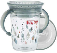 Tasse d'apprentissage 360° - 240 ml Tritan Gris - Mode Bébé Claye