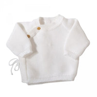 White baby bra with booties and hat