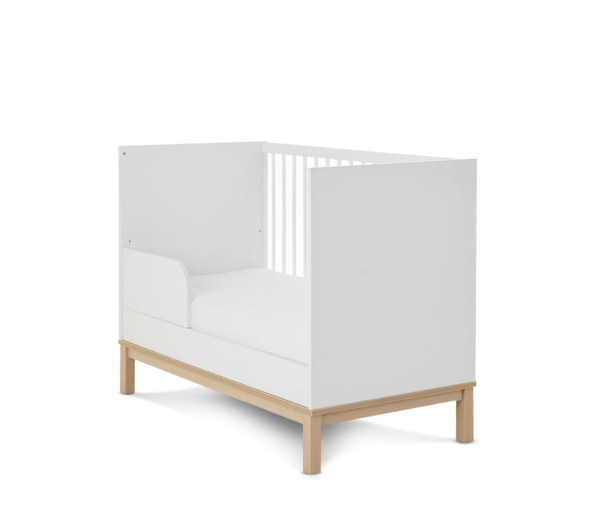 Chambre Duo Astrid - Lit 60x120cm + Commode 3 Tiroirs - Blanc - Mode Bébé Claye