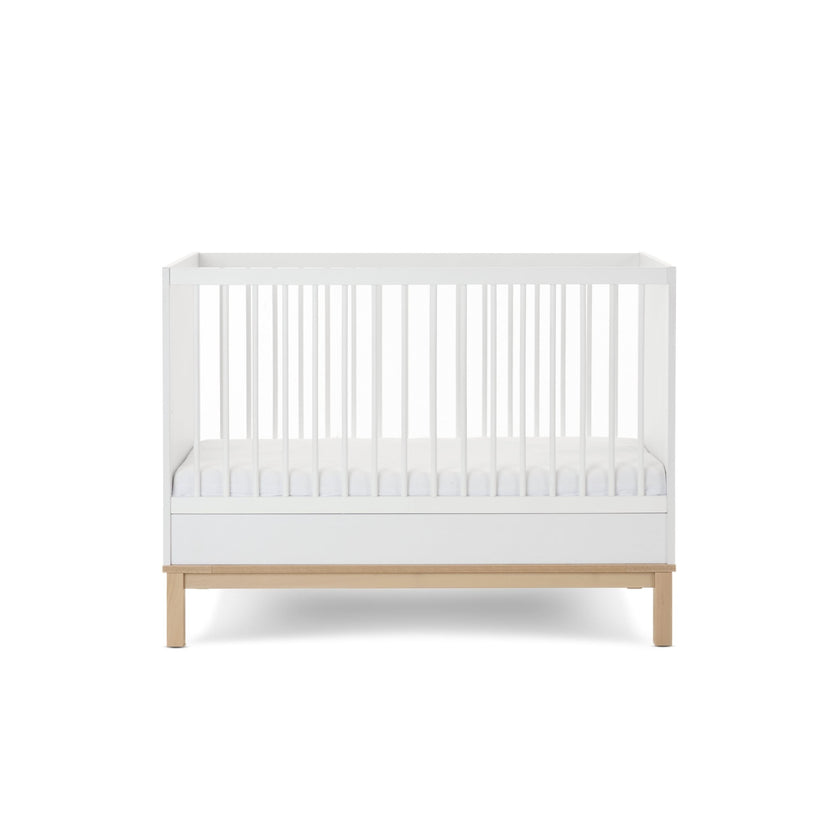 Chambre Duo Astrid - Lit 60x120cm + Commode 3 Tiroirs - Blanc - Mode Bébé Claye