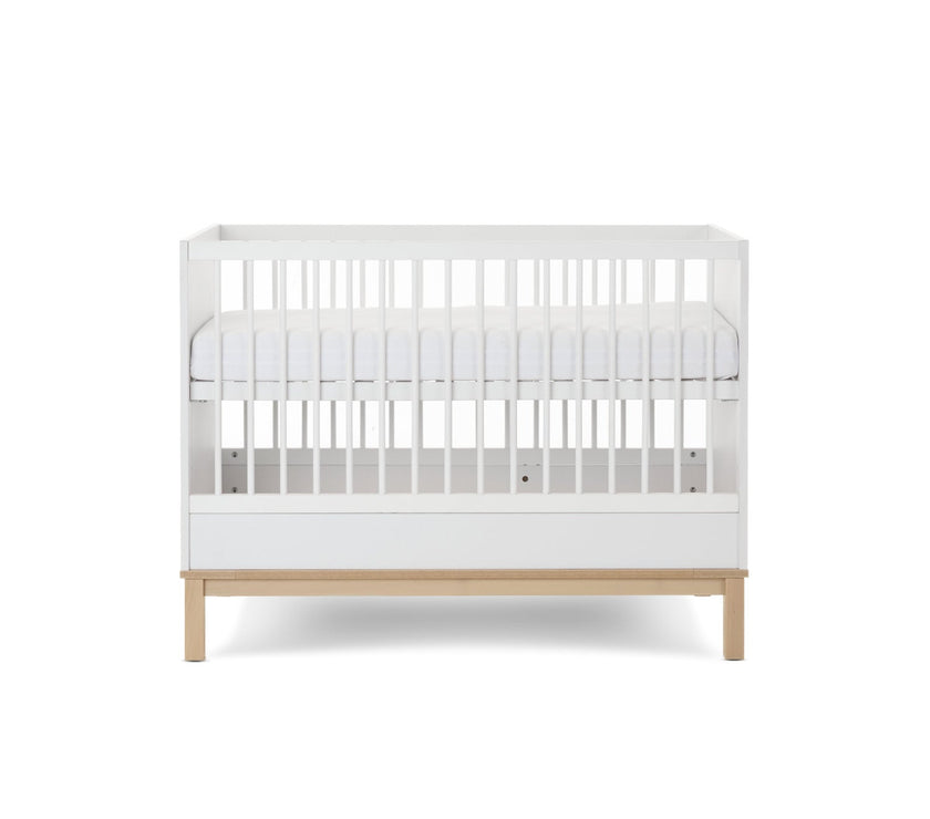 Chambre Duo Astrid - Lit 60x120cm + Commode 3 Tiroirs - Blanc - Mode Bébé Claye