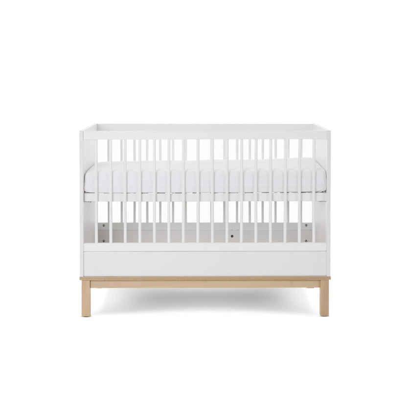 Chambre Duo Astrid - Lit 60x120cm + Commode 3 Tiroirs - Blanc - Mode Bébé Claye