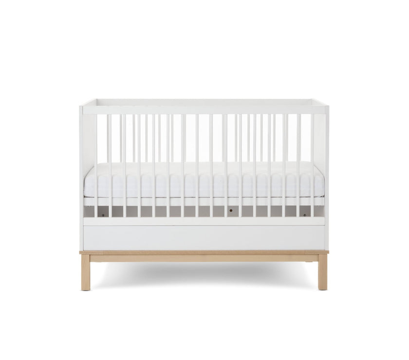 Chambre Duo Astrid - Lit 60x120cm + Commode 3 Tiroirs - Blanc - Mode Bébé Claye
