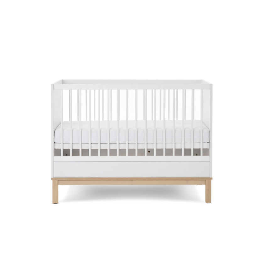 Chambre Duo Astrid - Lit 60x120cm + Commode 3 Tiroirs - Blanc - Mode Bébé Claye