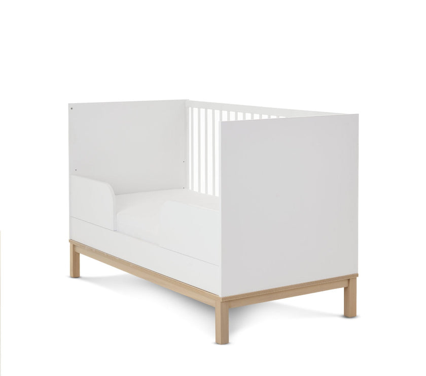 Chambre Duo Astrid - Lit 70x140cm + Commode 3 Tiroires - Blanc - Mode Bébé Claye