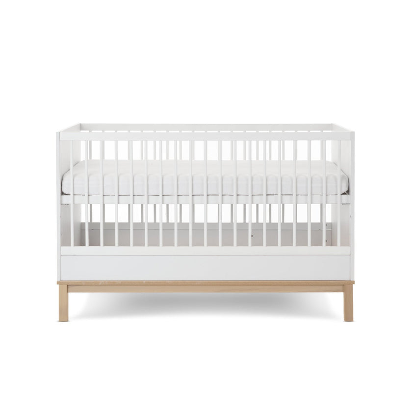 Chambre Duo Astrid - Lit 70x140cm + Commode 3 Tiroires - Blanc - Mode Bébé Claye