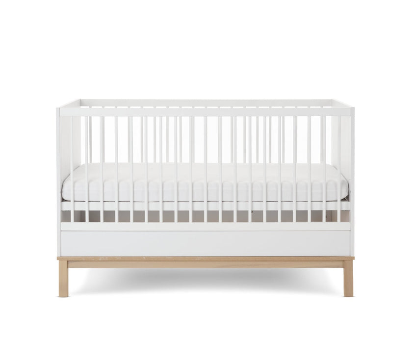 Chambre Duo Astrid - Lit 70x140cm + Commode 3 Tiroires - Blanc - Mode Bébé Claye