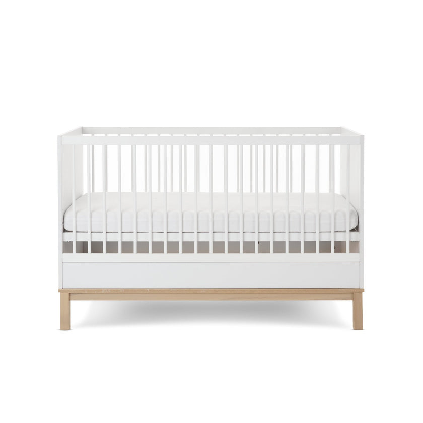 Chambre Duo Astrid - Lit 70x140cm + Commode 3 Tiroires - Blanc - Mode Bébé Claye