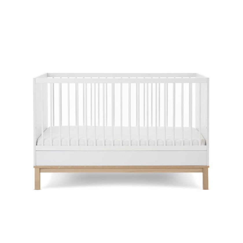 Chambre Duo Astrid - Lit 70x140cm + Commode 3 Tiroires - Blanc - Mode Bébé Claye