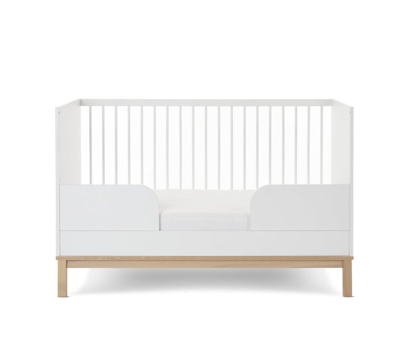 Chambre Duo Astrid - Lit 70x140cm + Commode 3 Tiroires - Blanc - Mode Bébé Claye
