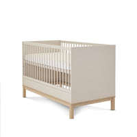 Chambre Duo Astrid - Lit 70x140cm + Commode 3 Tiroires - Satin - Mode Bébé Claye