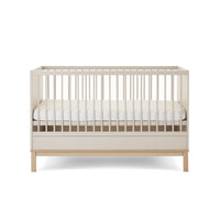 Chambre Duo Astrid - Lit 70x140cm + Commode 3 Tiroires - Satin - Mode Bébé Claye